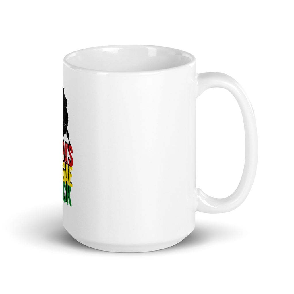 White glossy mug